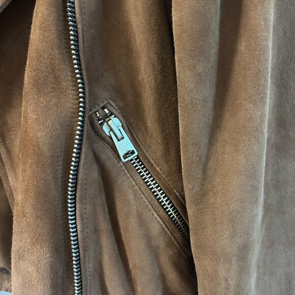 ALLSAINTS Morgan 2-In-1 Suede Biker Jacket - LIKE BRAND NEW - Picture 5 of 7